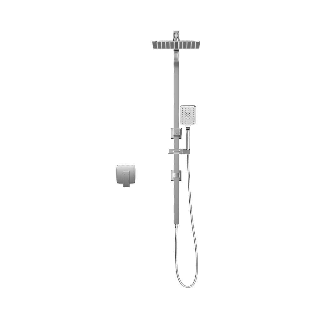 10" Rain Shower Head Set Square Handheld With Shower Mixer Tap