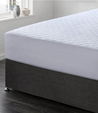 100% Cotton Quilted Fully Fitted 50Cm Deep Single Mattress Protector