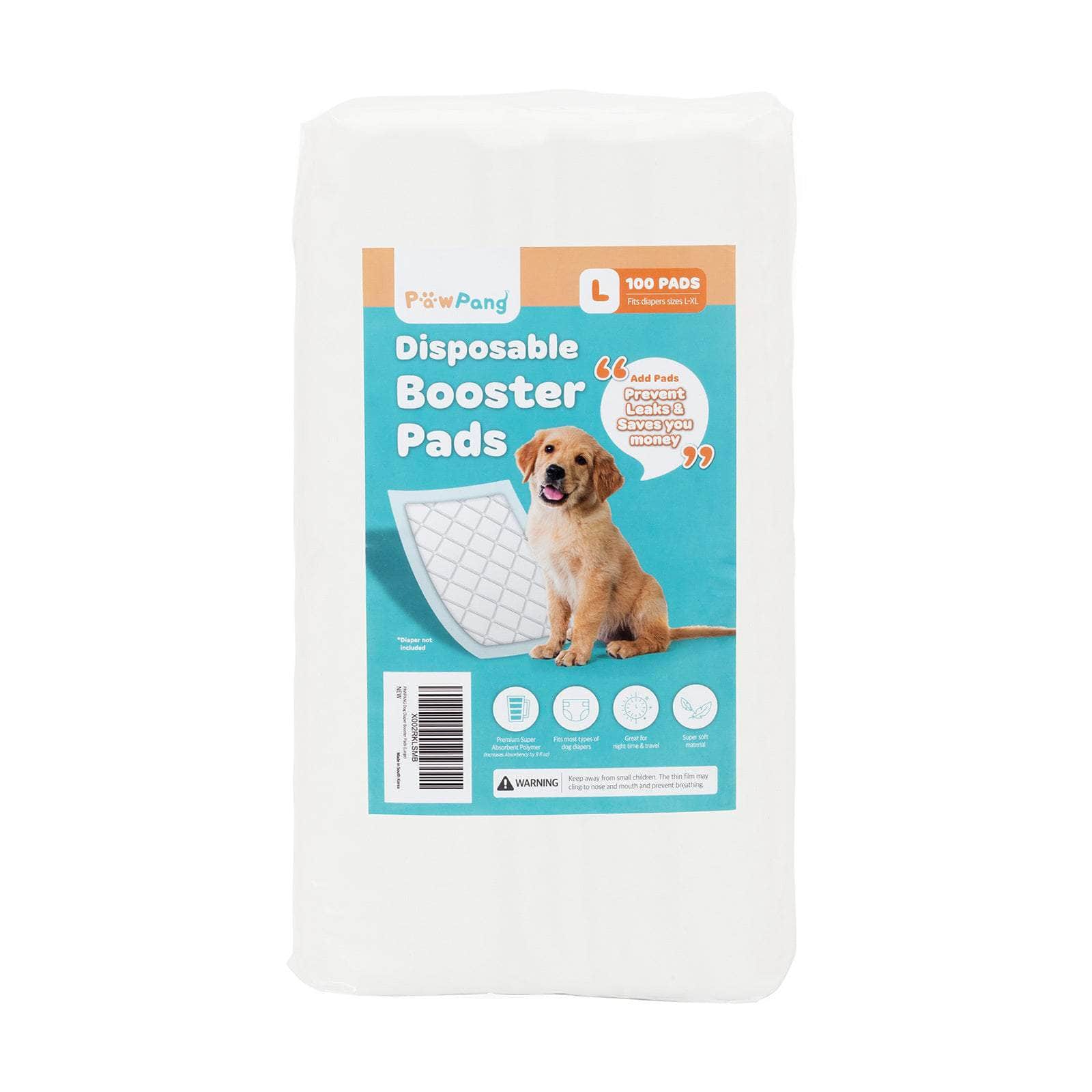 100 Ct L/S/XS Pet Dog Diaper Liners Booster Pads Disposable Adhesive