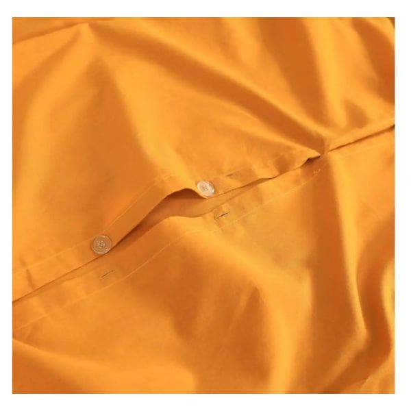 100% Egyptian Cotton Vintage Washed 500TC Mustard King Quilt Cover Set