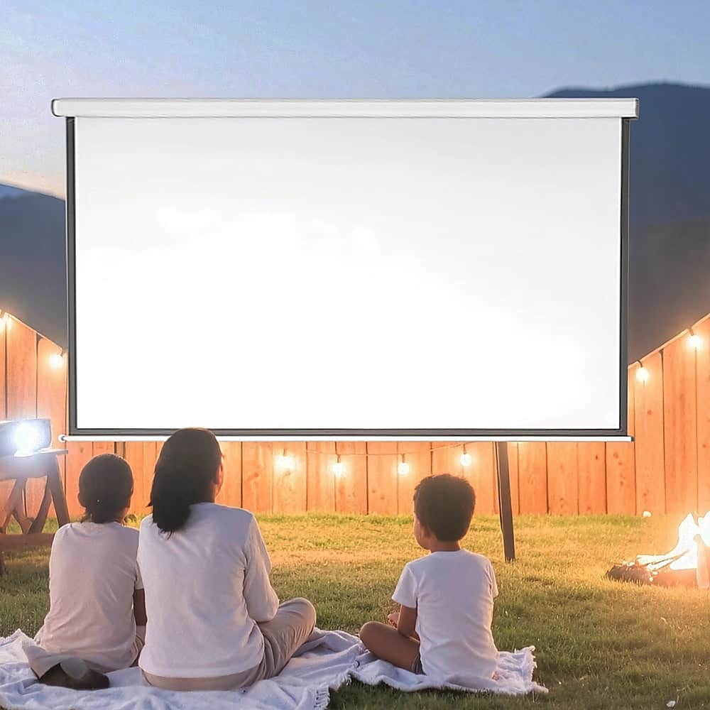 100" Electric Motorised Projector Screen Tv +Remote