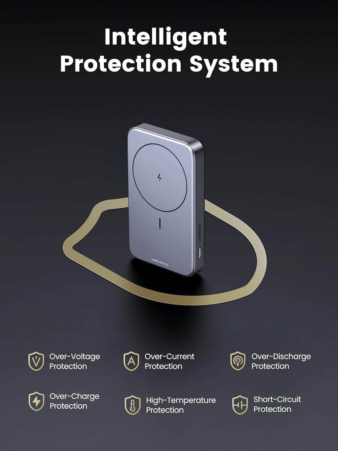 10000Mah Magnetic Wireless Power Bank (Sapce Gray)