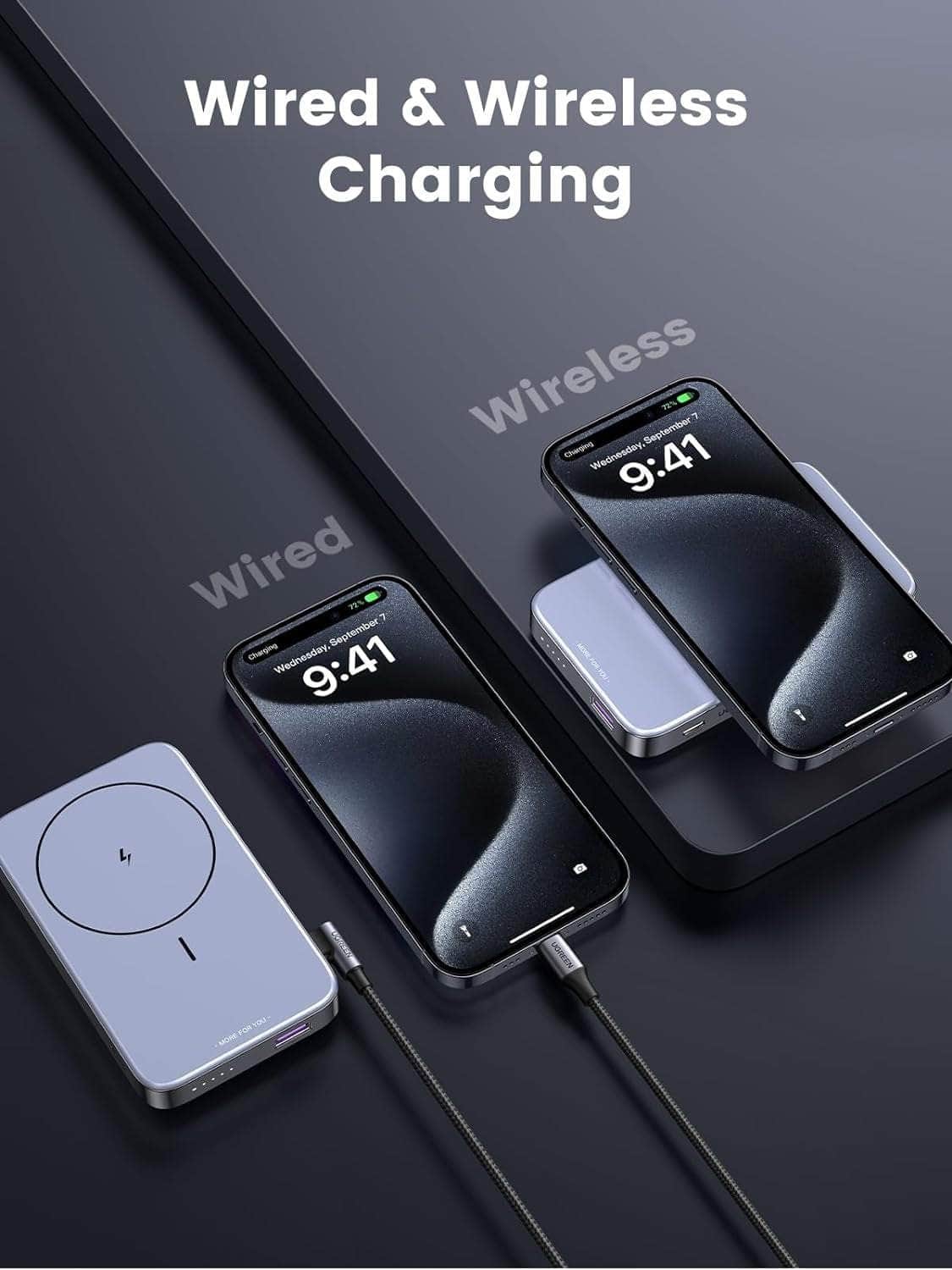 10000Mah Magnetic Wireless Power Bank (Sapce Gray)