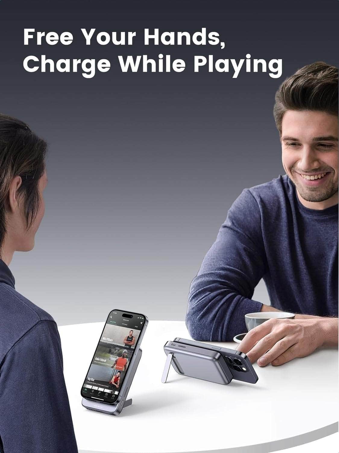 10000Mah Magnetic Wireless Power Bank (Sapce Gray)