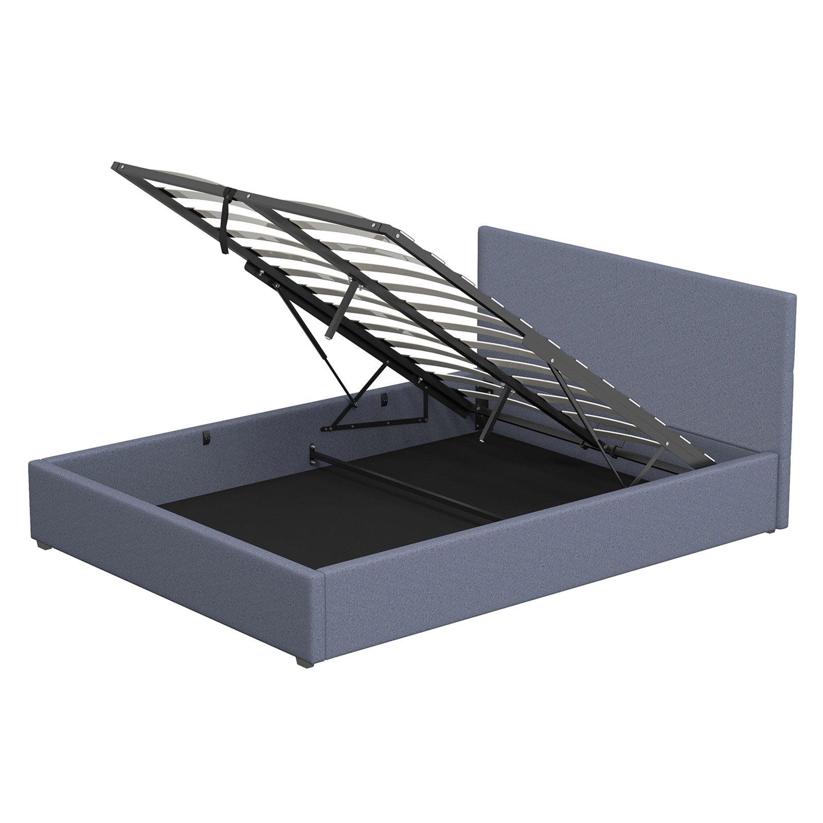 Gas Lift Bed Frame Charcoal 200x102x87.5cm