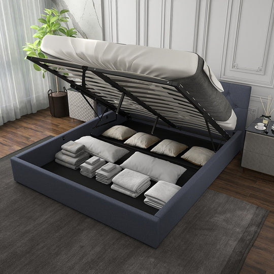 Luxury Gas Lift Bed With Headboard