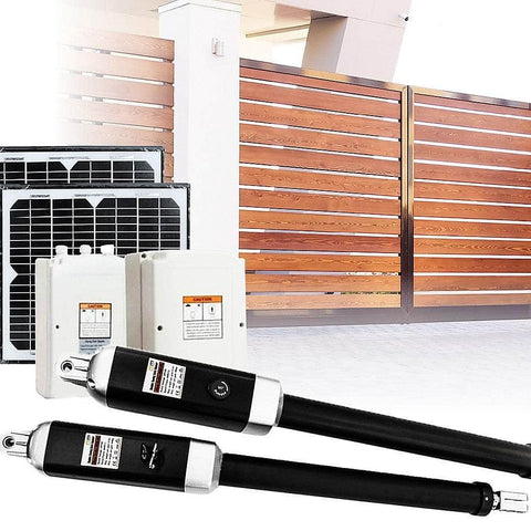 1000Kg 20W Solar Double Swing Auto Motor Remote Gate Opener