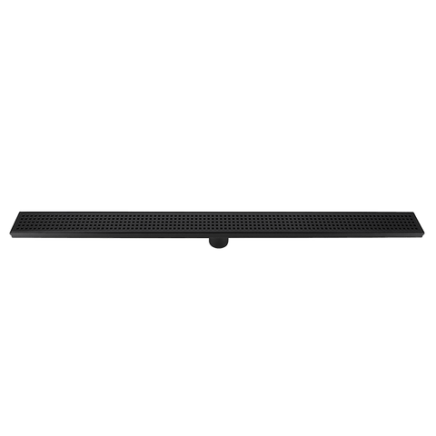 1000Mm Black Grate Shower Drain Square Pattern