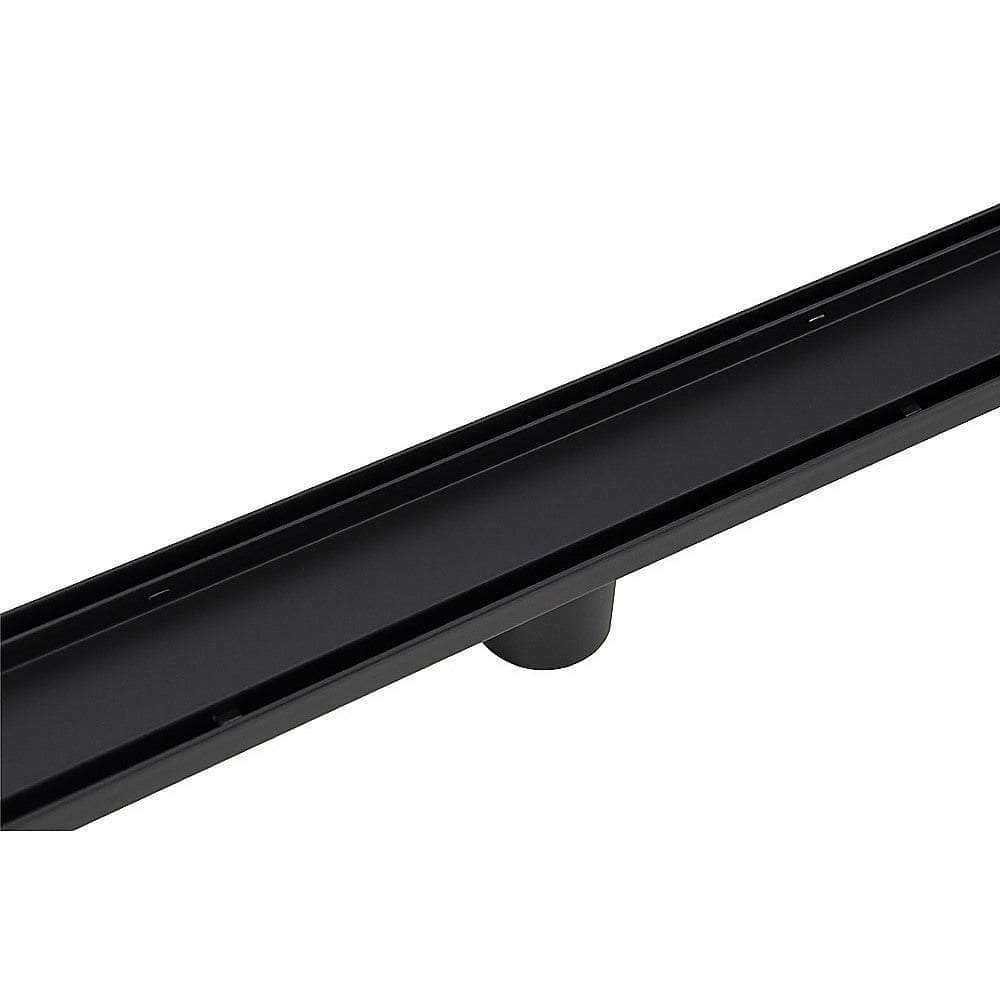1000mm Black Tile Insert Shower Drain - Centre Outlet Floor Waste