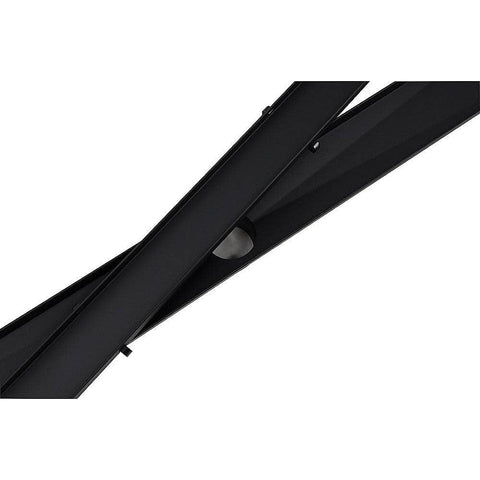 1000mm Black Tile Insert Shower Drain - Centre Outlet Floor Waste