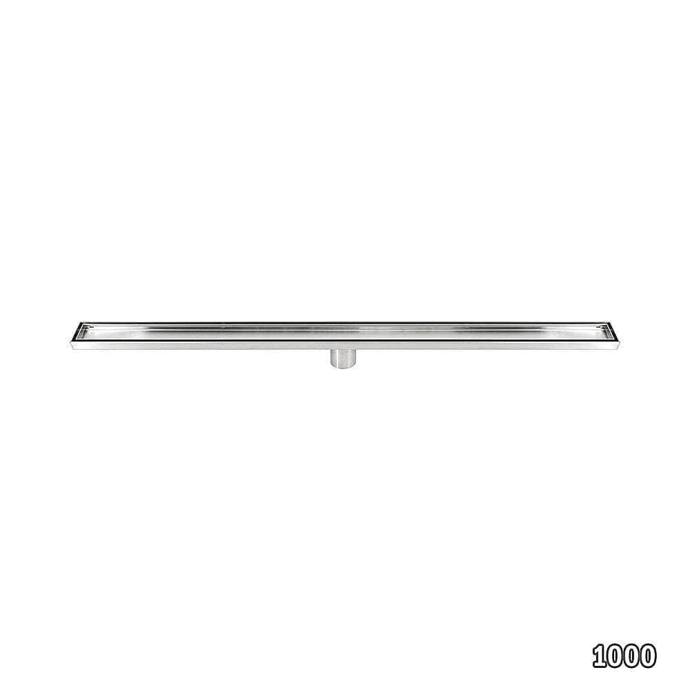 1000mm Stainless Steel Tile Insert Shower Drain - Centre Outlet Floor Waste