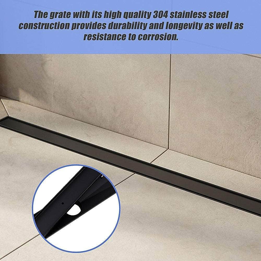 1000mm Tile Insert Bathroom Shower Black outlet Floor Waste