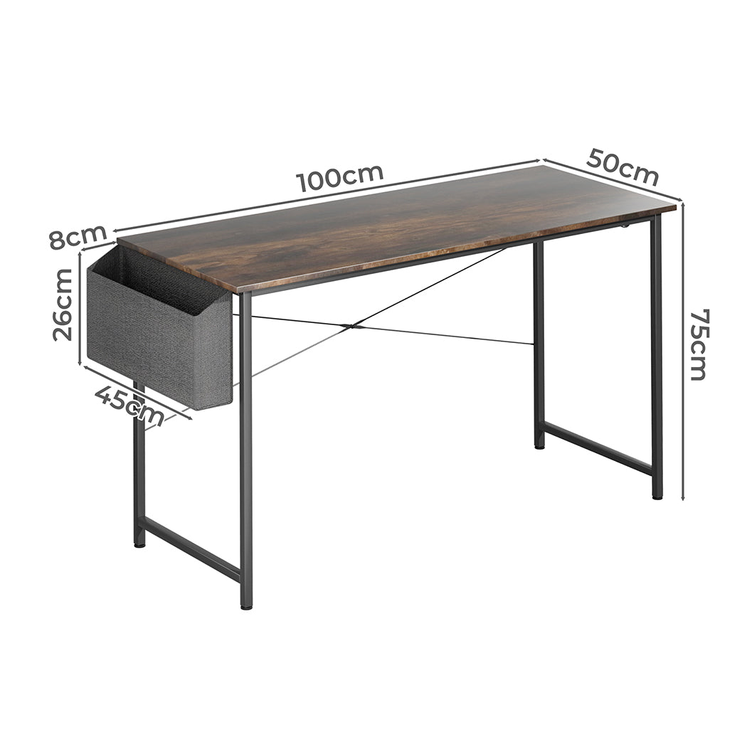Versatile Computer Desk Study Table Storage 100cm  Easy Assembly | id11&12