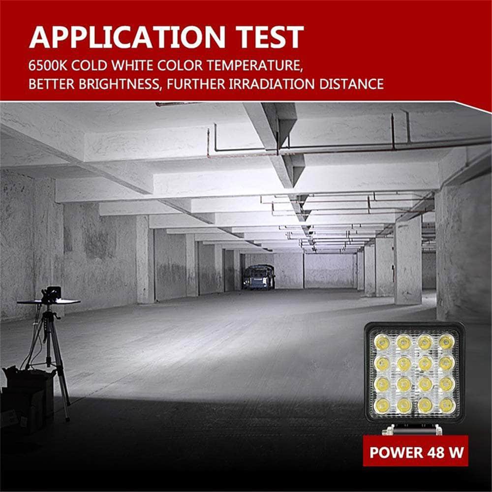 10PCS 80W CREE LED Flood Work Lights Versatile Lighting for Boat and Camping