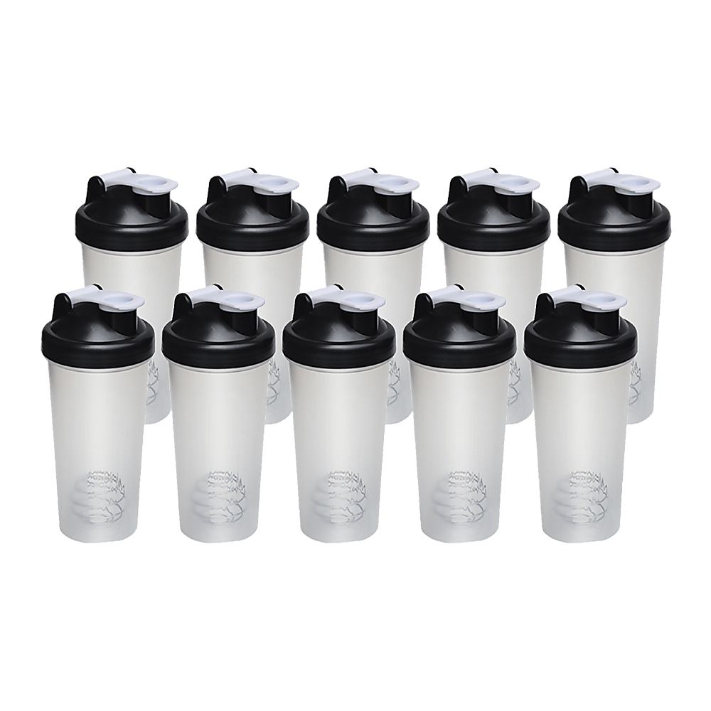 10x Shaker Bottles Protein Mixer Gym Sports Drink