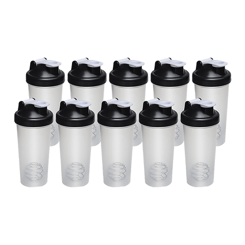 10x Shaker Bottles Protein Mixer Gym Sports Drink