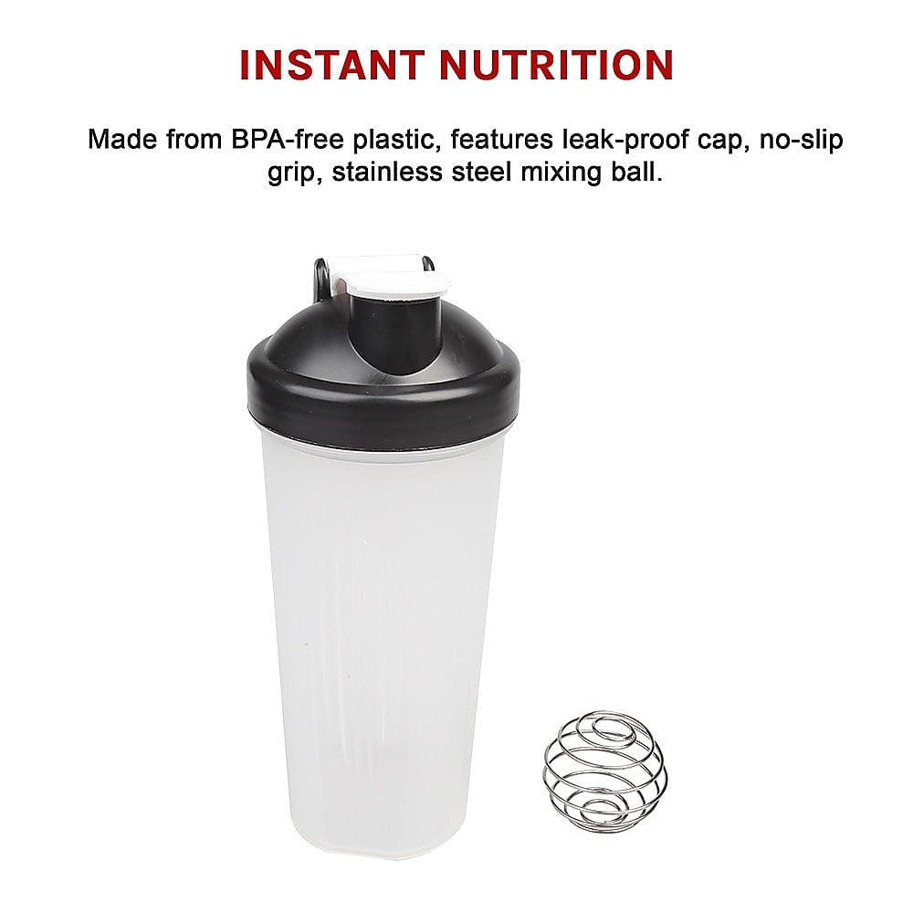 10x Shaker Bottles Protein Mixer Gym Sports Drink
