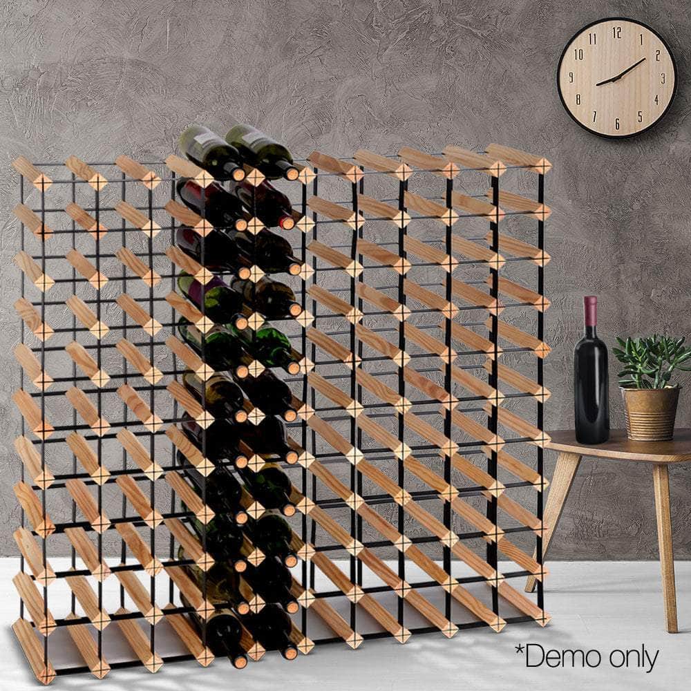 110 Bottle Timber Wine Rack