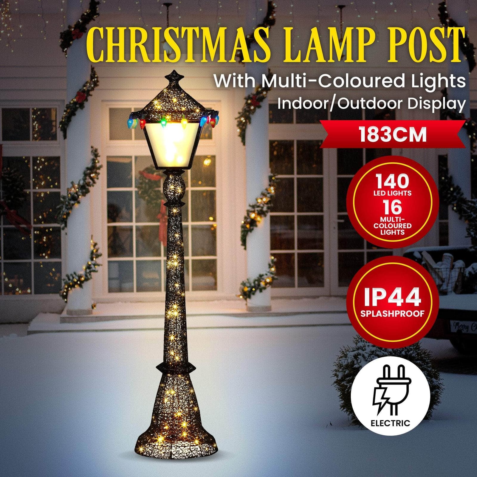 Christmas Lamp Post Display - 183cm - 183Cm