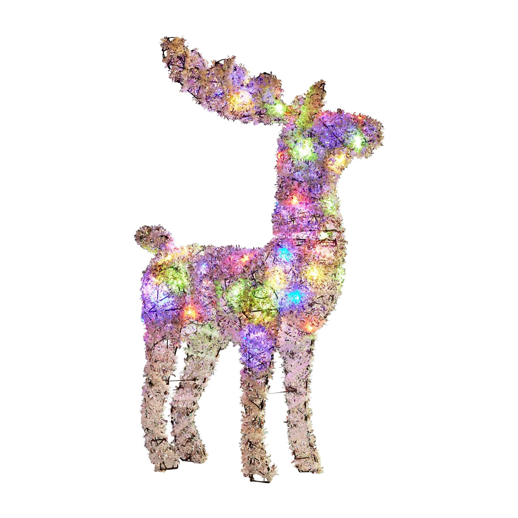 112cm Animated Reindeer Christmas LED Lights Indoor Outdoor Yard Decoration