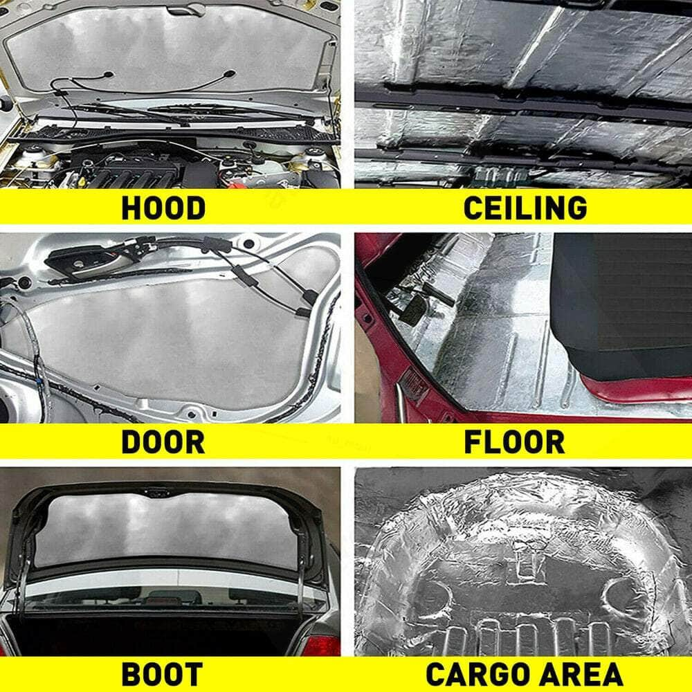 12 Sheet Car Automotive Sound Deadener Heat Insulation Noise Proofing Foam