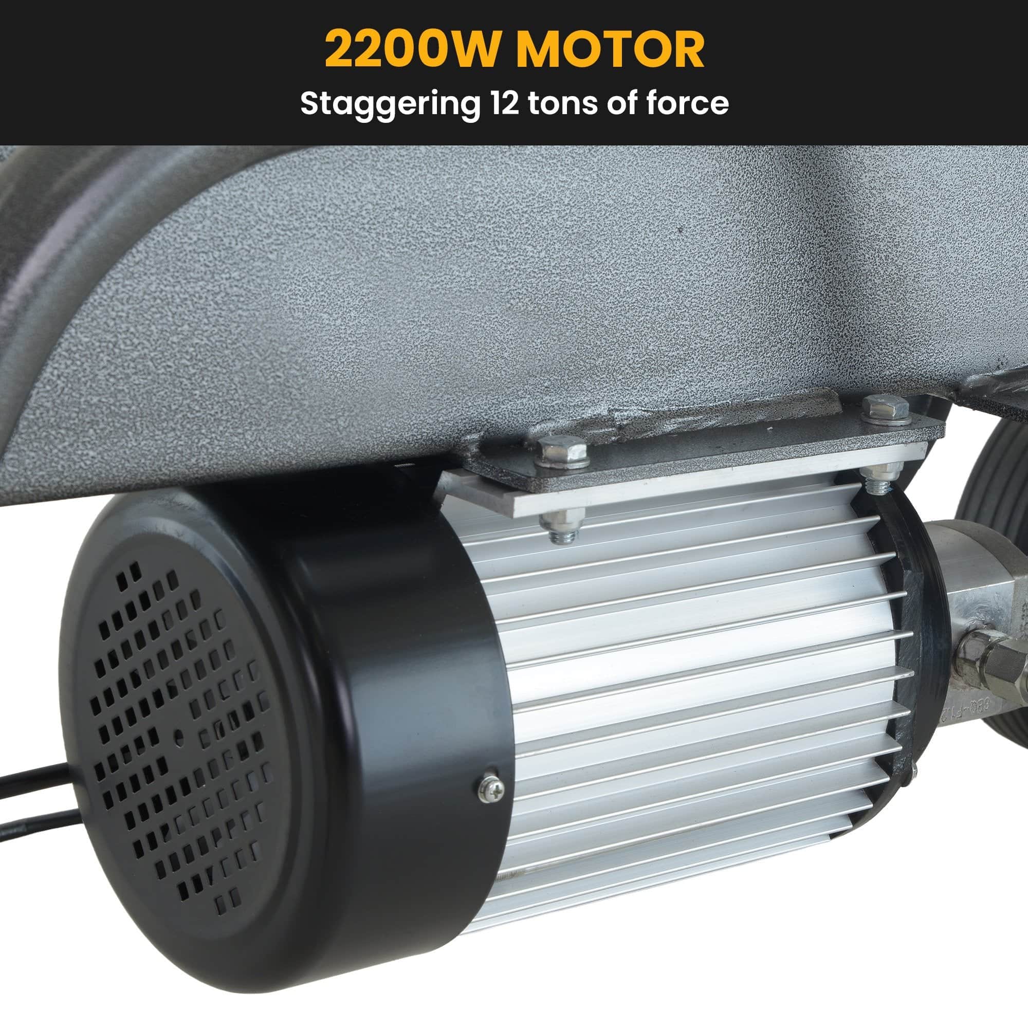 12 Tonne Electric Hydraulic Log Splitter Heavy Duty Firewood Splitter