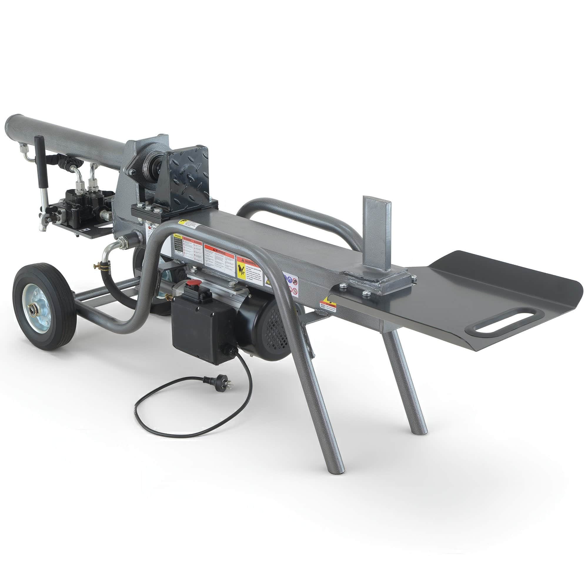 12 Tonne Electric Hydraulic Log Splitter Heavy Duty Firewood Splitter