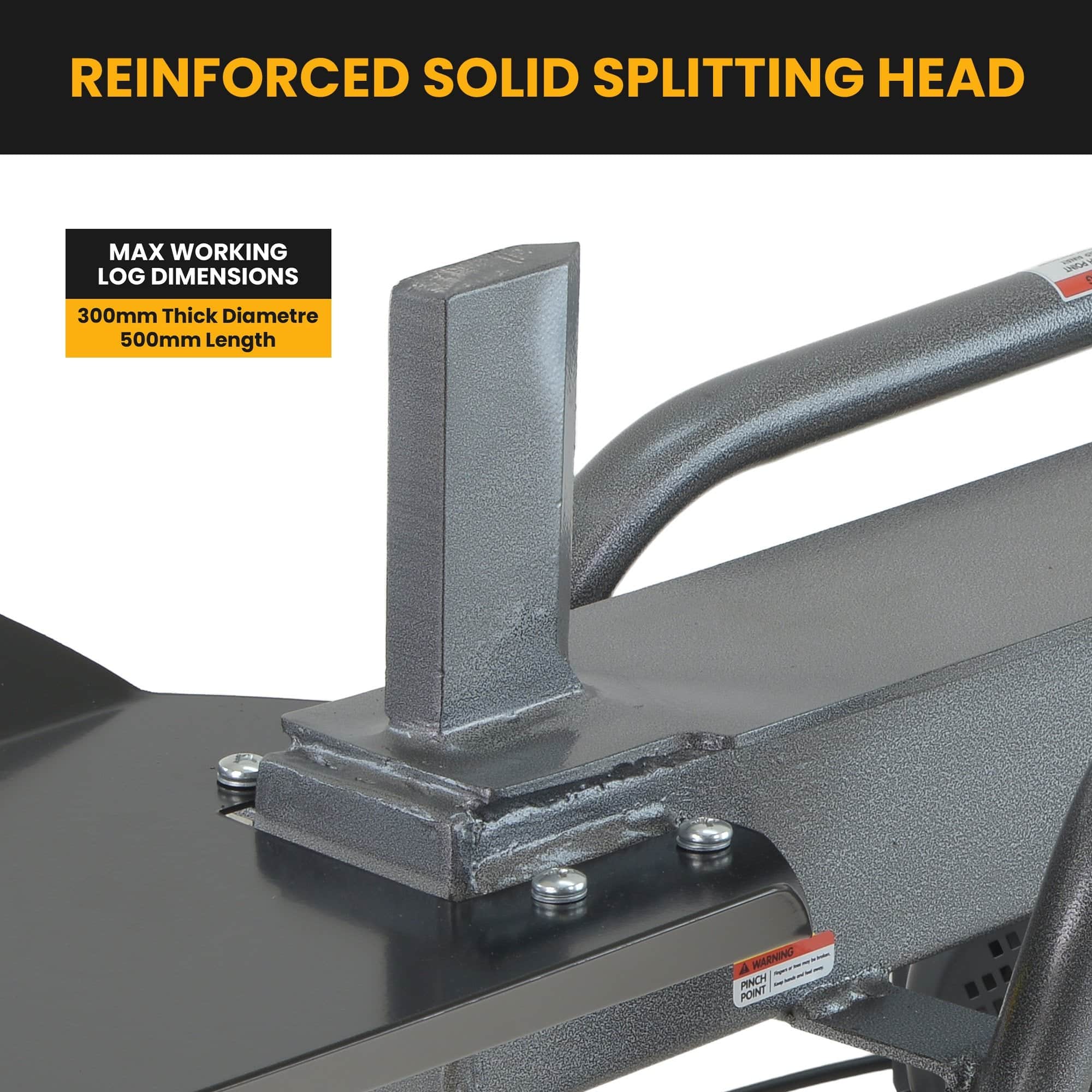 12 Tonne Electric Hydraulic Log Splitter Heavy Duty Firewood Splitter