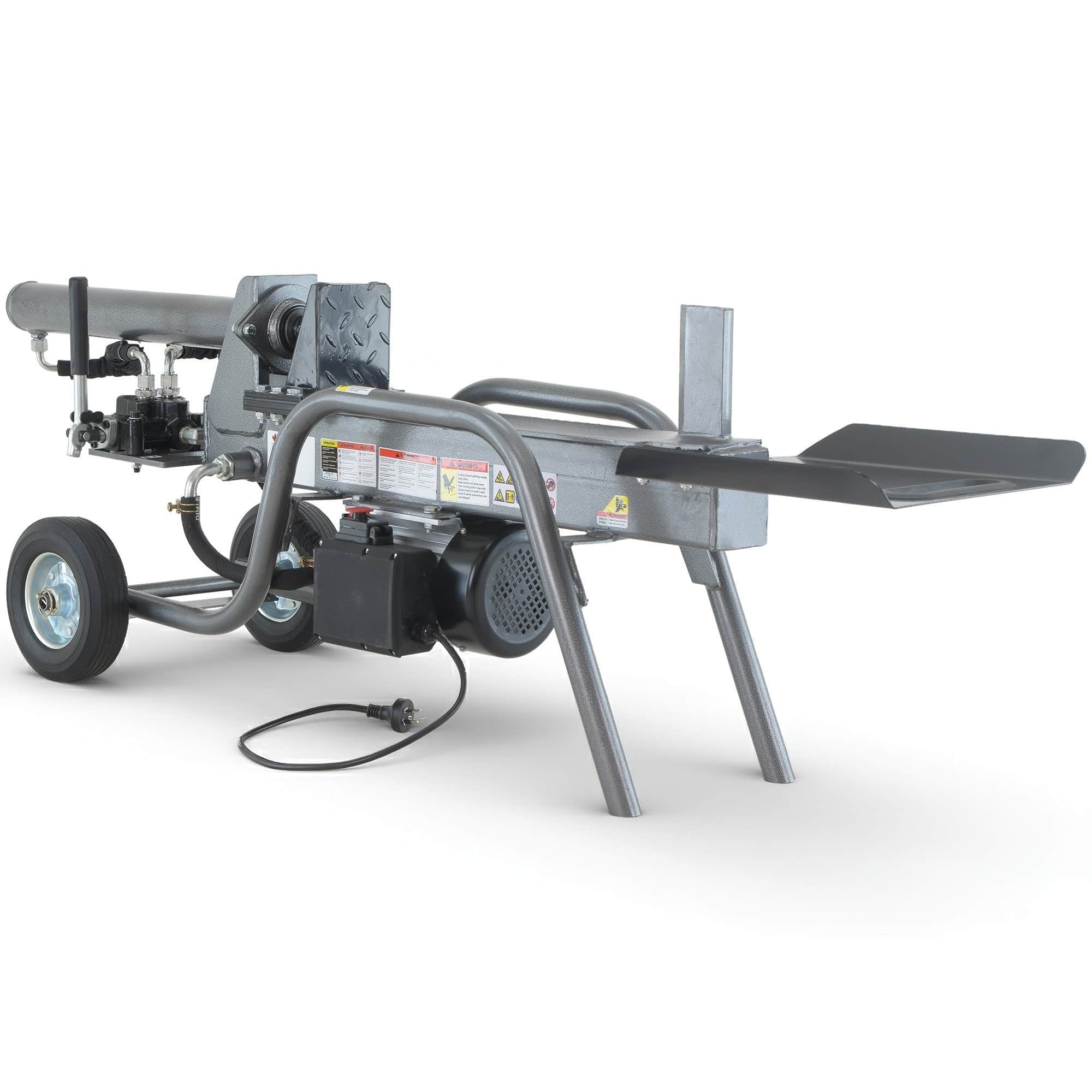 12 Tonne Electric Hydraulic Log Splitter Heavy Duty Firewood Splitter