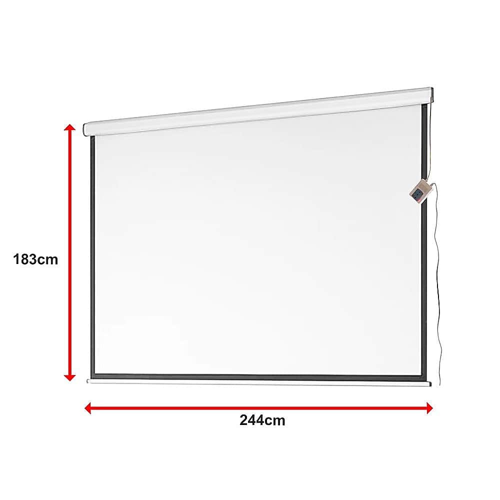 120" Electric Motorised Projector Screen Tv +Remote