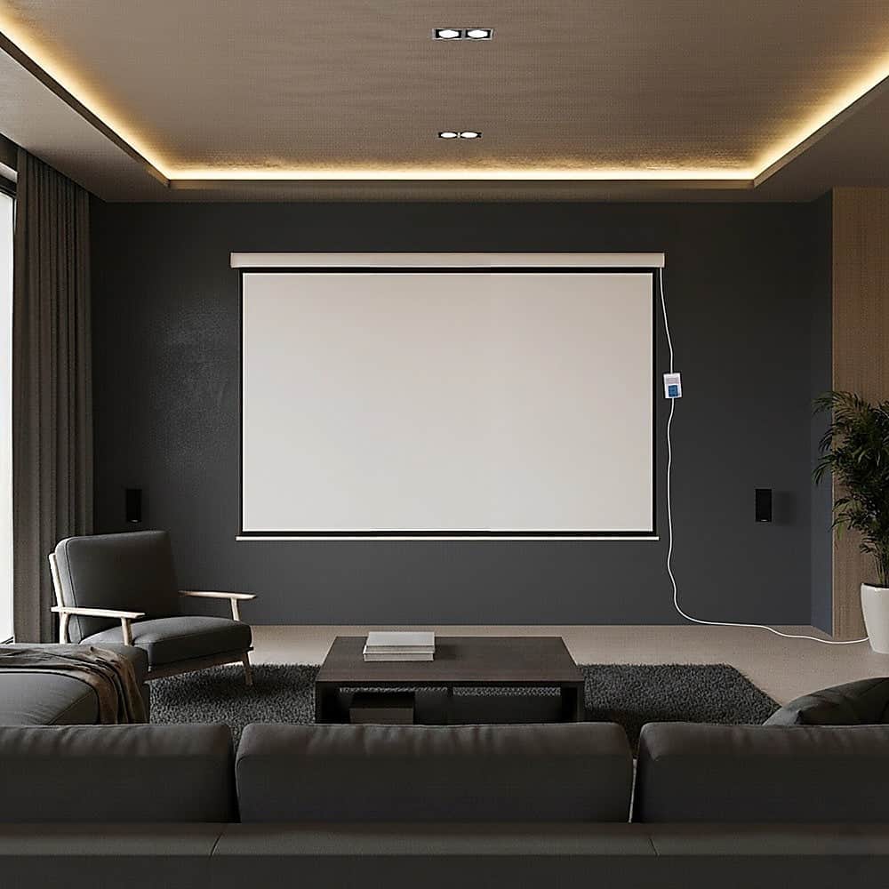 120" Electric Motorised Projector Screen Tv +Remote