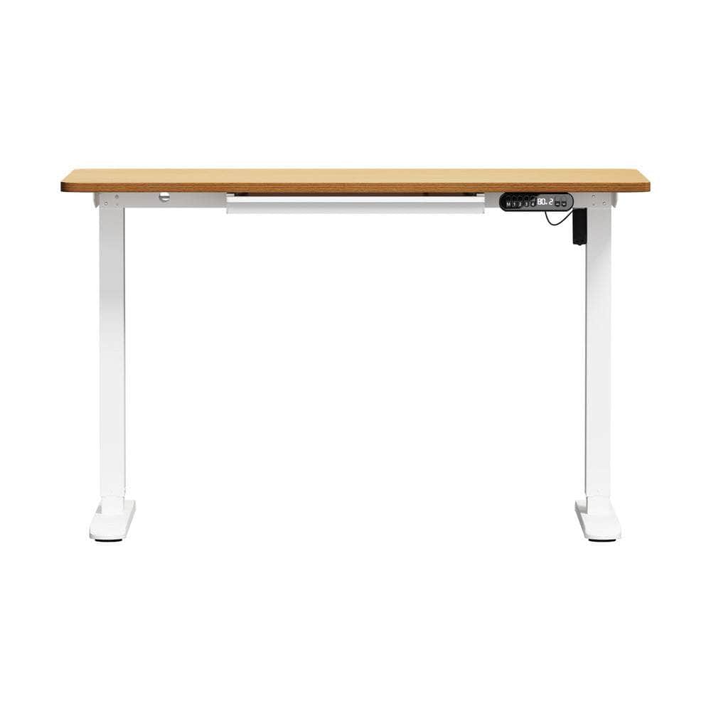 120cm &140cm Electric Standing Desk With Drawer Adjustable White