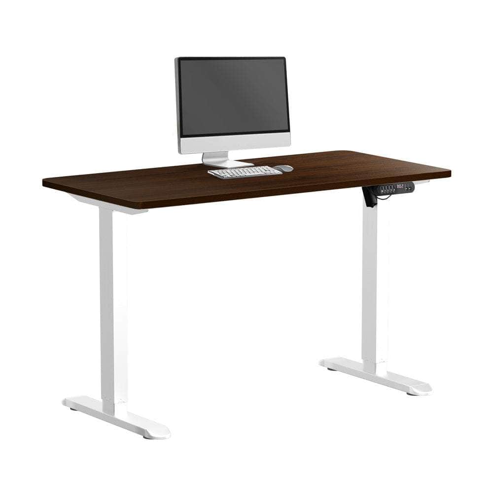 120CM Electric Standing Desk Single Motor Black&White
