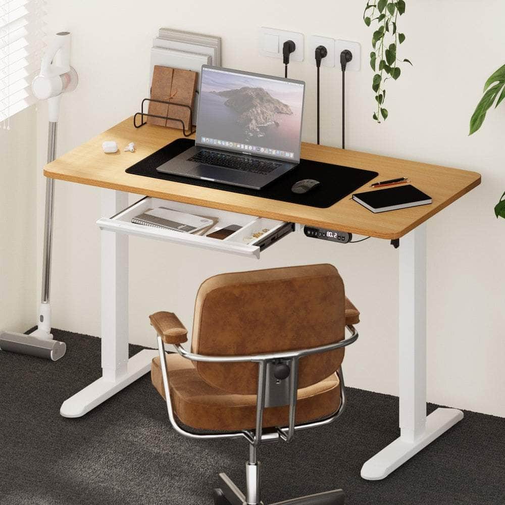 120CM Electric Standing Desk with Drawer Height Adjustable