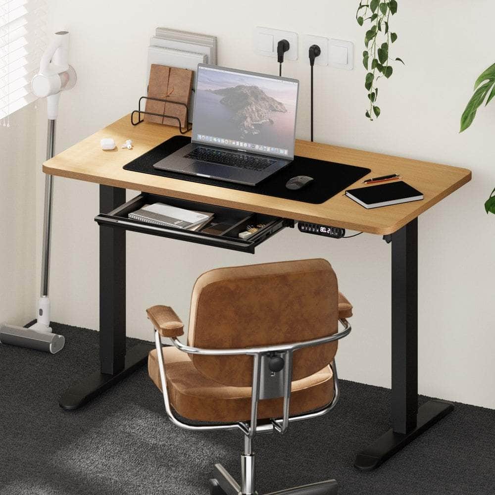 120CM Electric Standing Desk with Drawer Height Adjustable