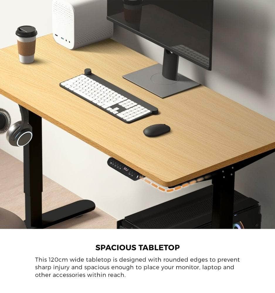 120CM Electric Standing Desk with Drawer Height Adjustable