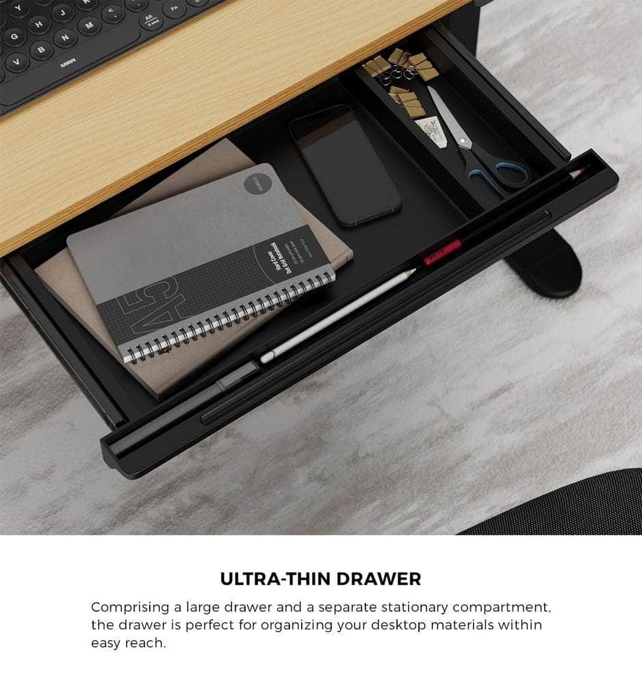 120CM Electric Standing Desk with Drawer Height Adjustable