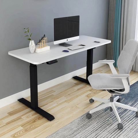 120Cm Standing Desk Height Adjustable Sit Black Stand Motorised Black