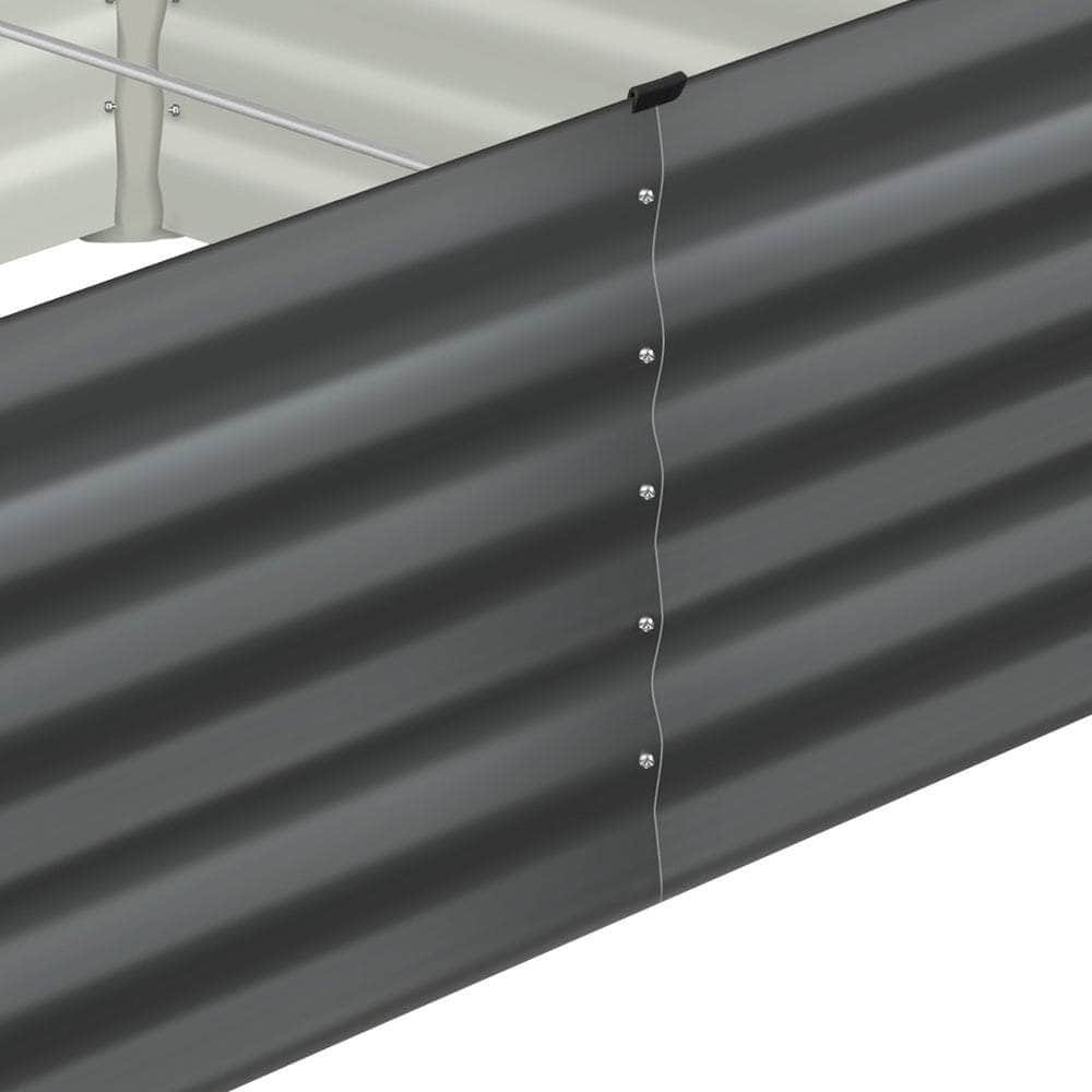 120x80x45cm Garden Bed Galvanised Steel 4pcs