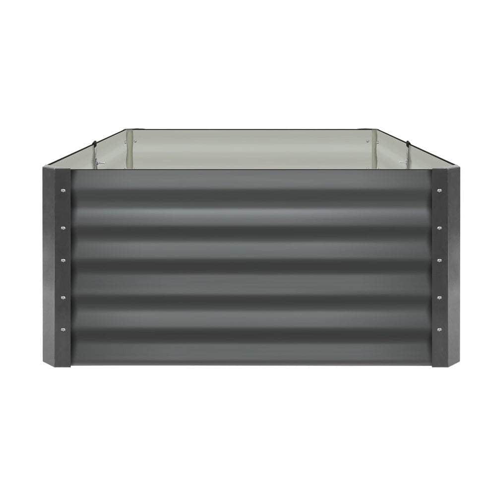 120x80x45cm Garden Bed Galvanised Steel 4pcs