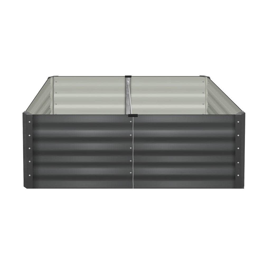 120x80x45cm Garden Bed Galvanised Steel 4pcs