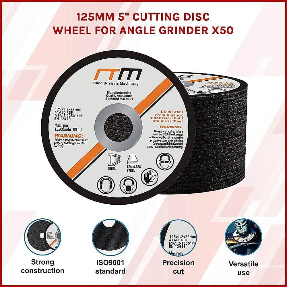 125Mm 5" Cutting Disc Wheel For Angle Grinder X50