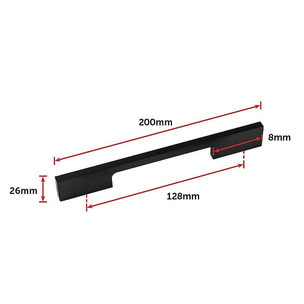 128Mm Black Kitchen Cabinet Handles