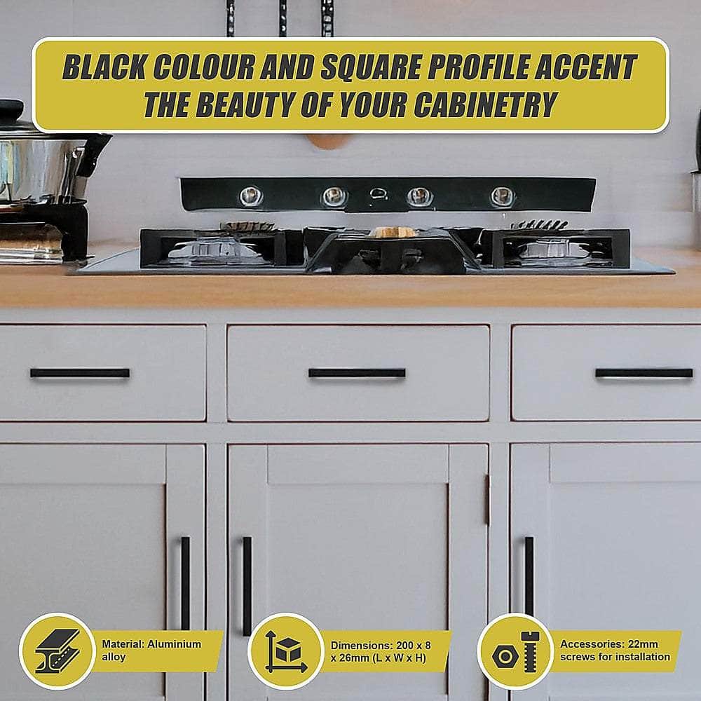 128Mm Black Kitchen Cabinet Handles