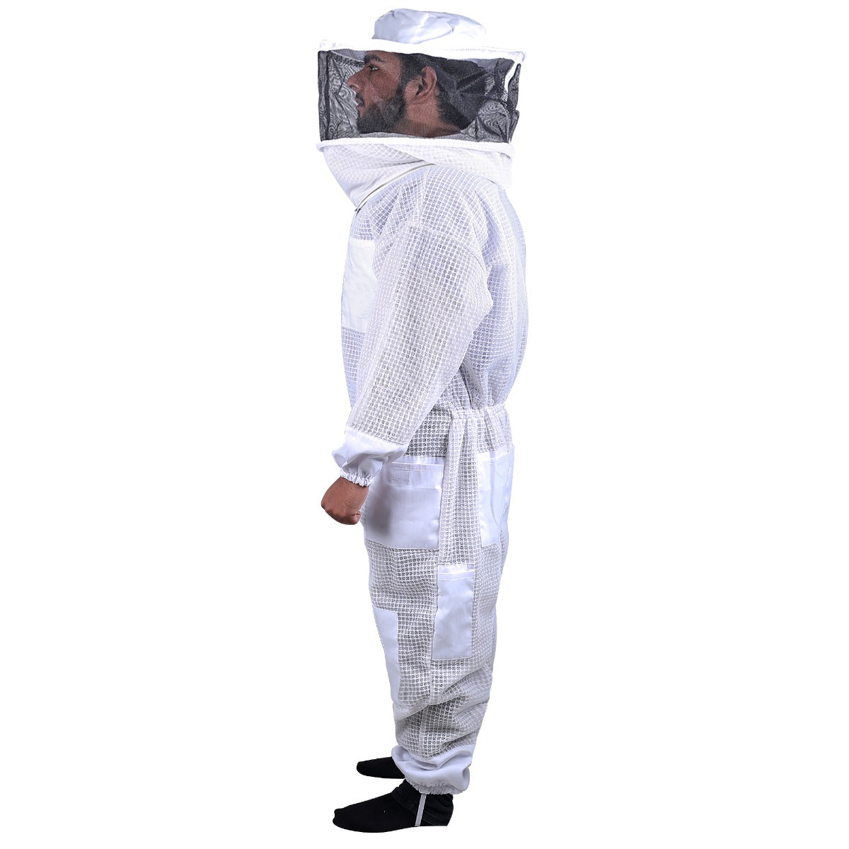 Full Suit 3 Layer Mesh Ultra Cool Ventilated Round Head Beekeeping Size M