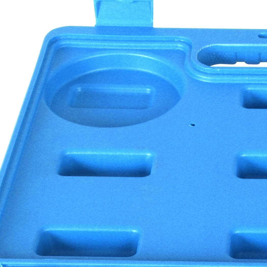 12pcs Engine Oil Pressure Test Tool Kit Tester Gauge Diagnostic Automotive Blue