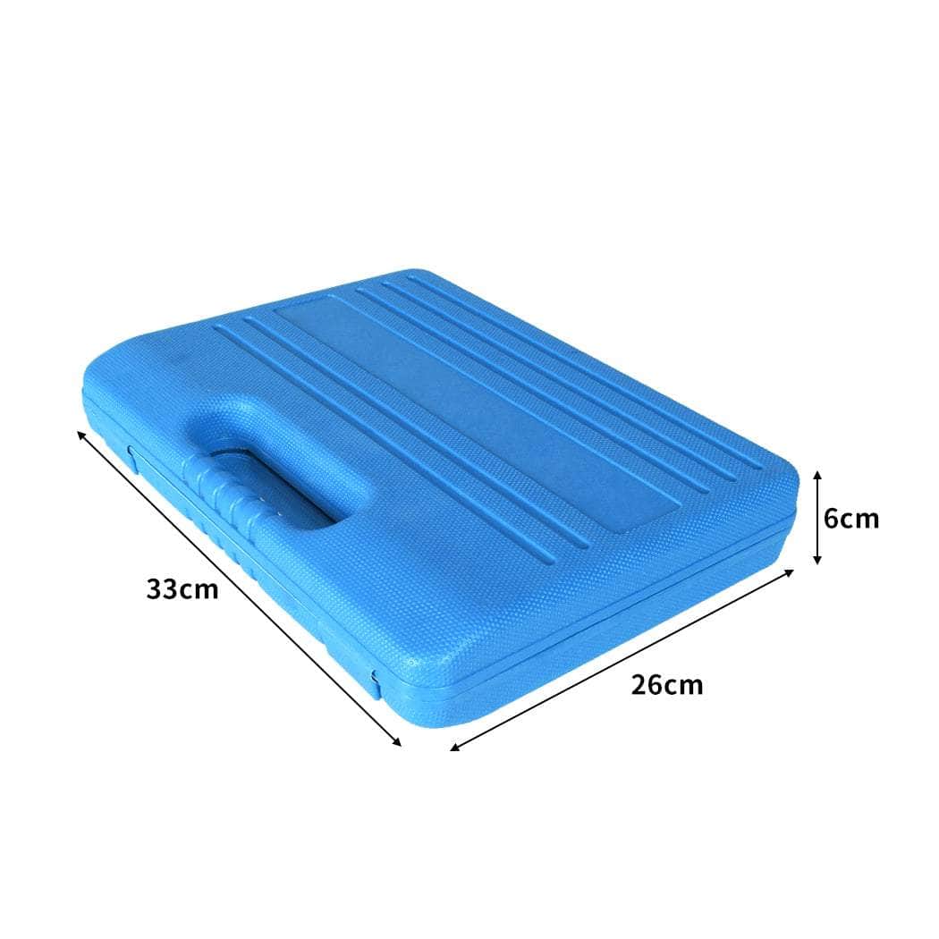 12pcs Engine Oil Pressure Test Tool Kit Tester Gauge Diagnostic Automotive Blue