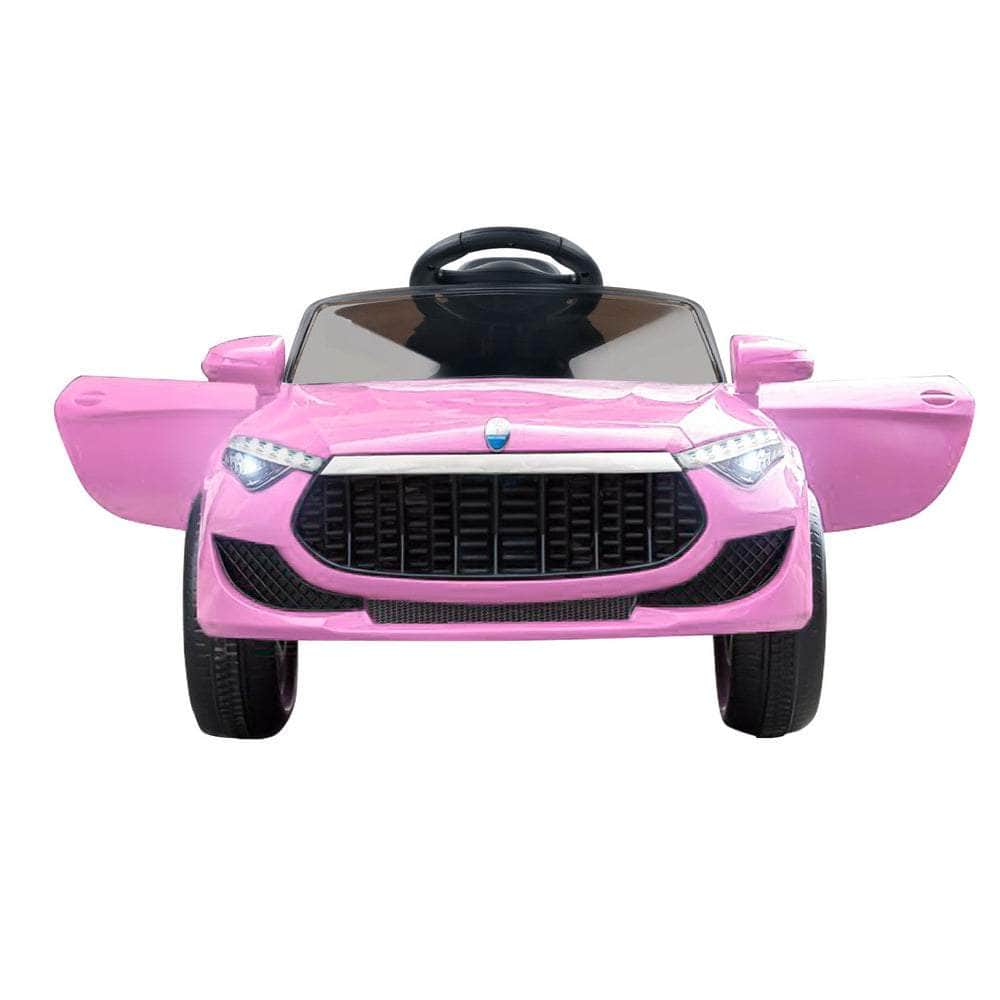 12V Pink Kids Electric Ride-On Car with Headlight & Music