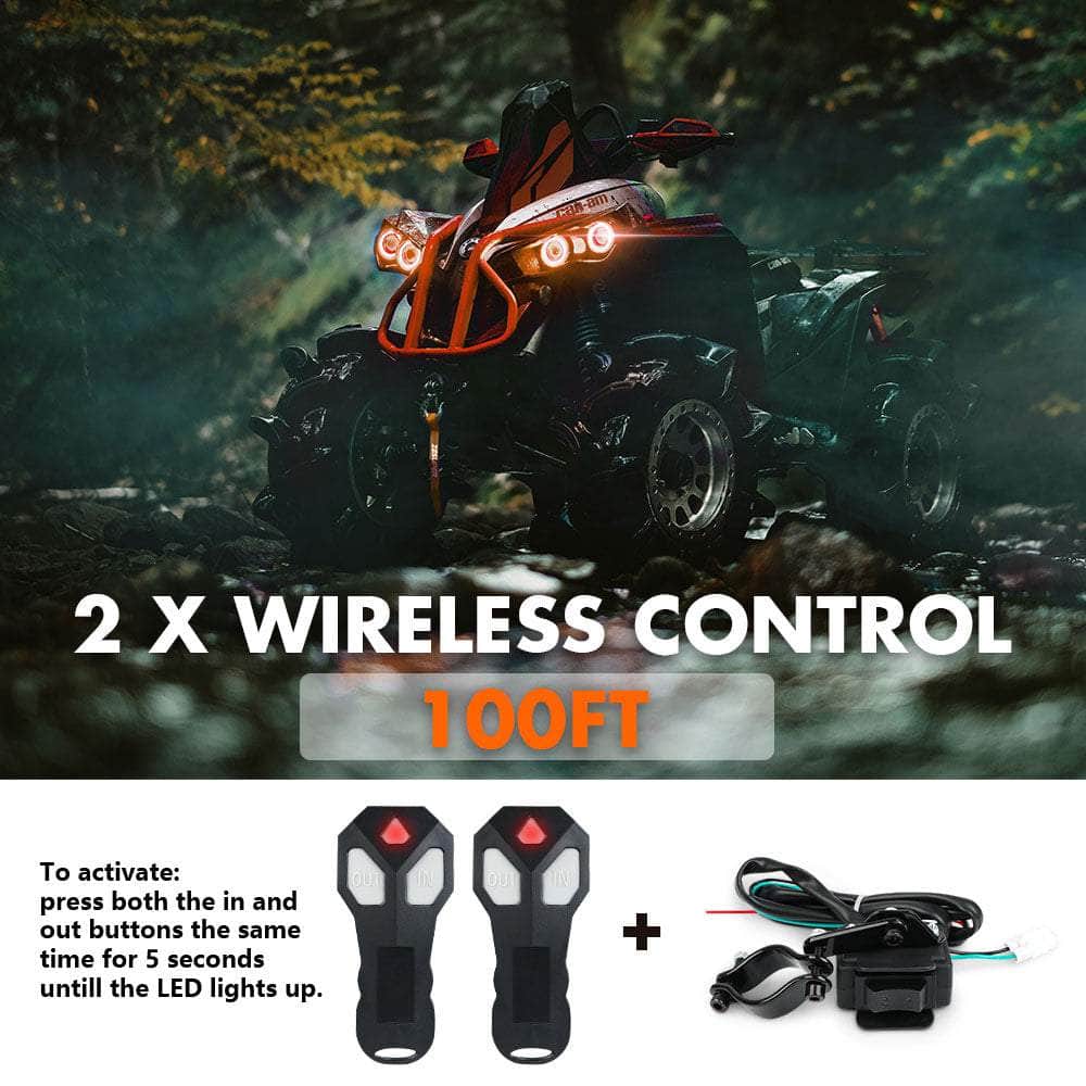12V Winch 4500Lbs Electric Winch Atv Winch Synthetic Rope Boat Trailer