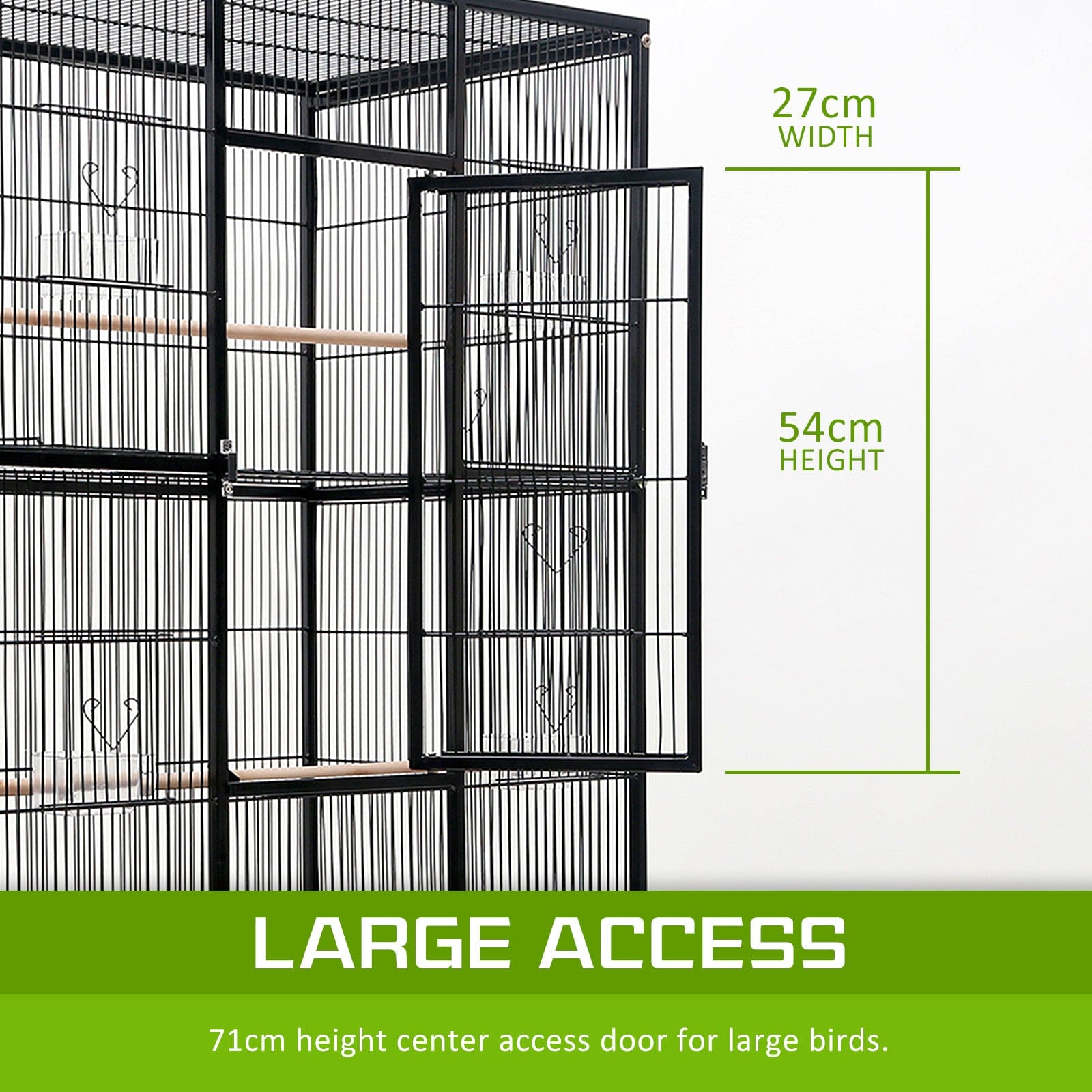 Bird Cage Parrot Aviary MELODY 137cm with Bird Cages & Stands